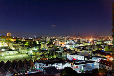 View from the hotel Royal Palissandre window in Antananarivo